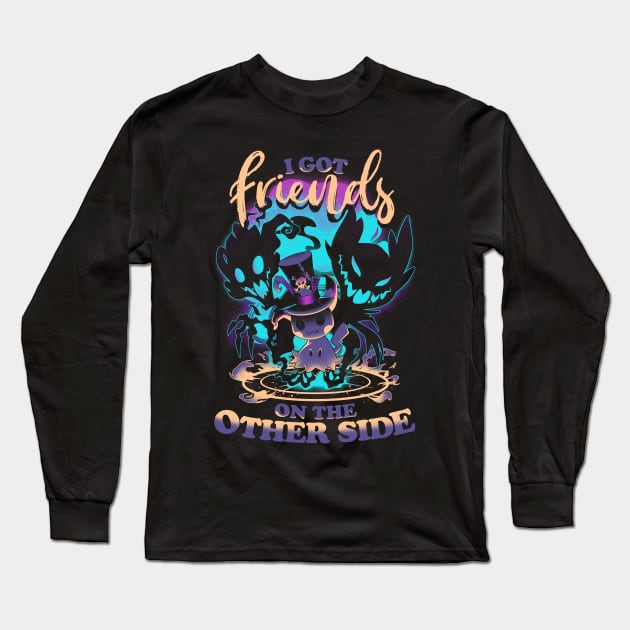 Friends on the Other Side - cute creepy voodoo Long Sleeve T-Shirt by Snouleaf